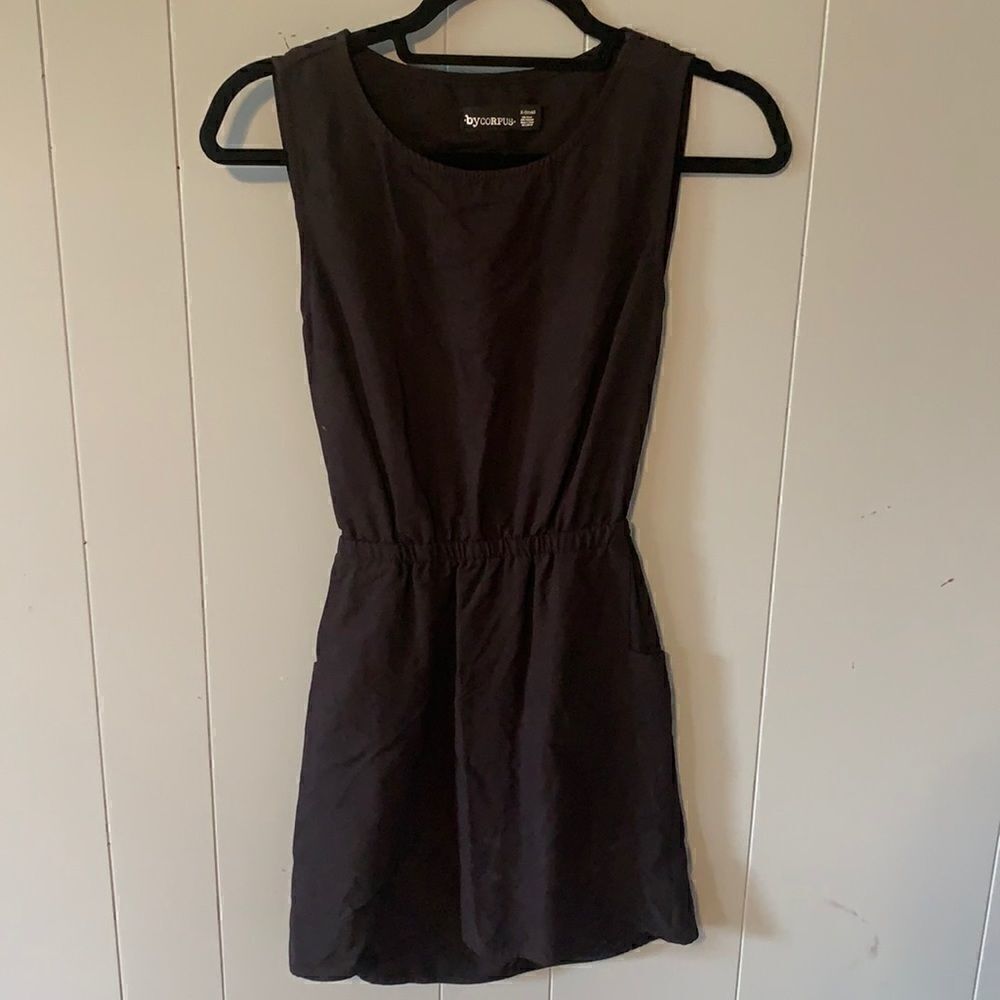 By Corpus Black Dress with Peep Back Size XS
